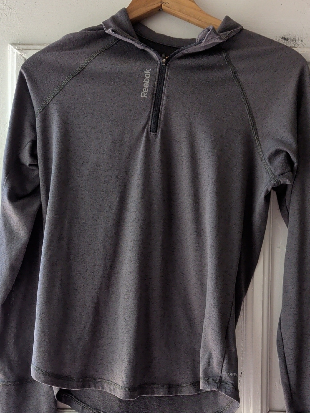 Reebok Charcoal Heather Half-Zip‎ Hoodie